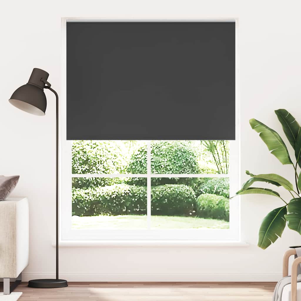 Verdunkelungsrollo 160 x 230 cm schwarz