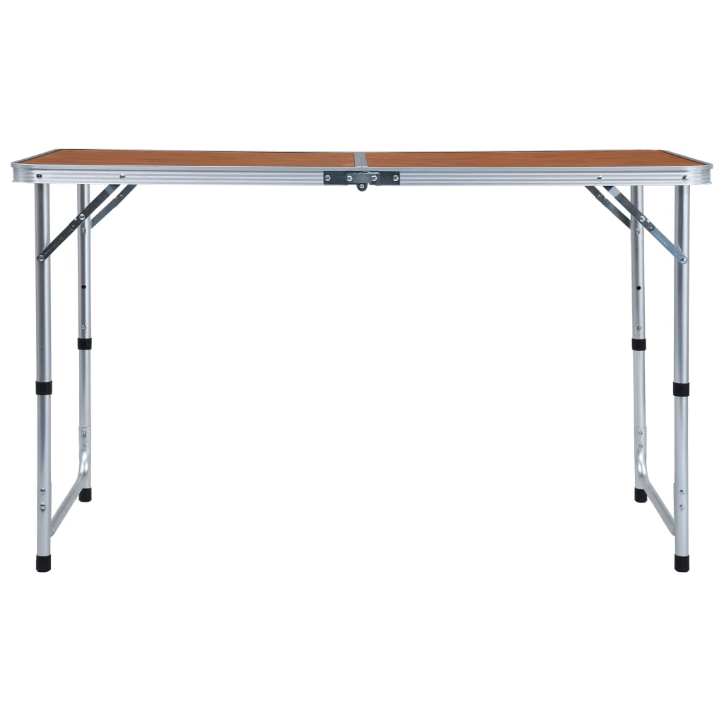 Klappbarer Campingtisch Aluminium 120 x 60 cm