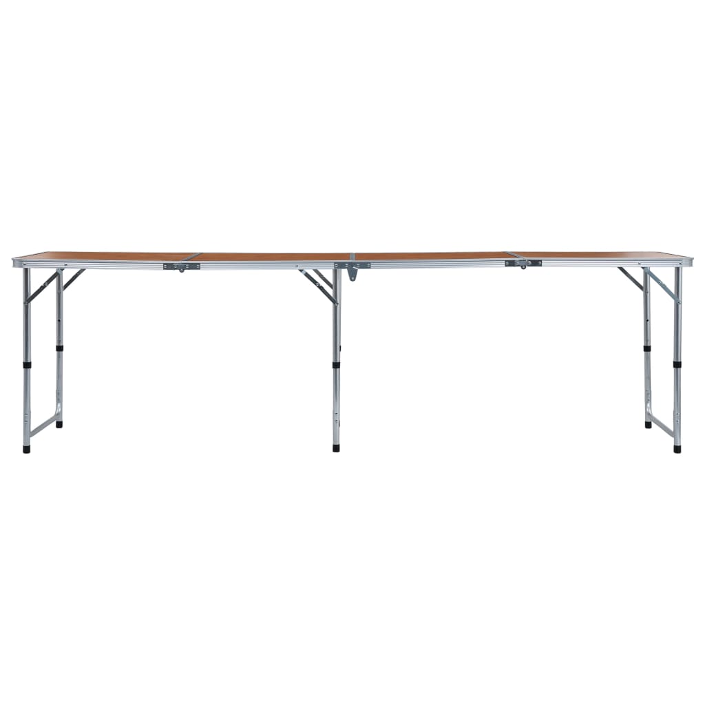 Klappbarer Campingtisch Aluminium 240 x 60 cm