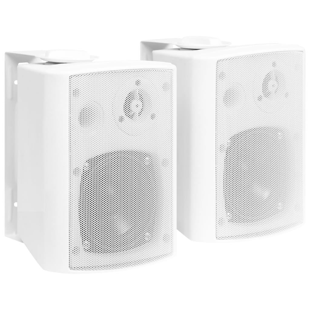 Wandlautsprecher Stereo 2 Stk. Weiß Indoor Outdoor 80W