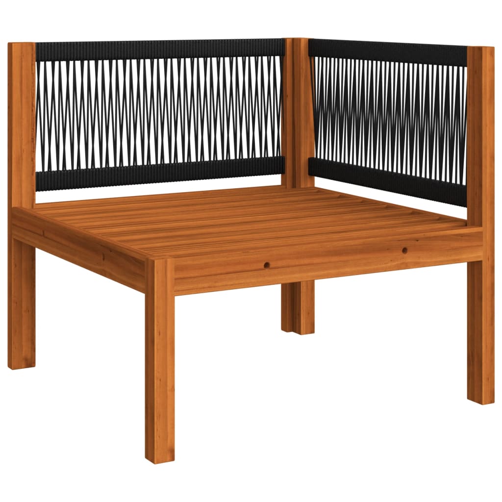 10-tlg. Garten-Lounge-Set mit Kissen Cremeweiß Massivholz Akazie