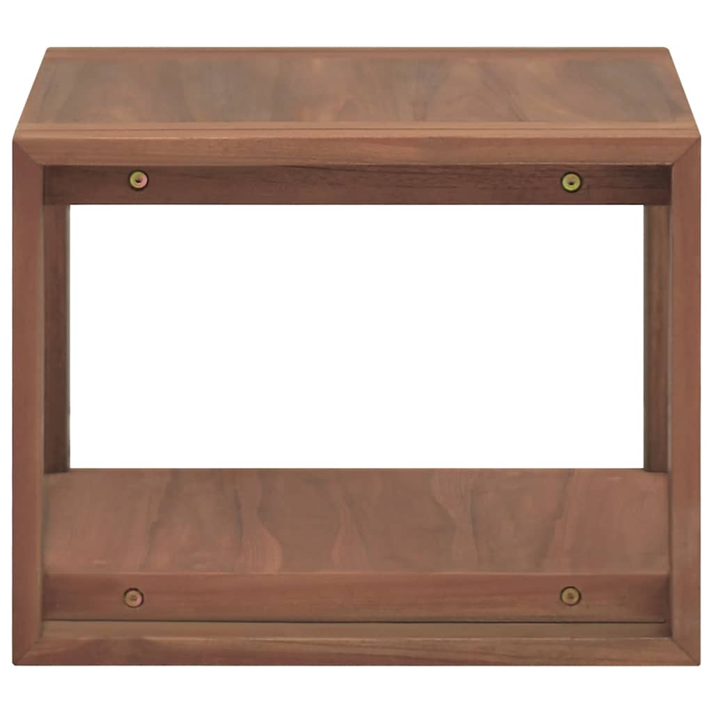 Wand-Badregal 45x45x35 cm Massivholz Teak