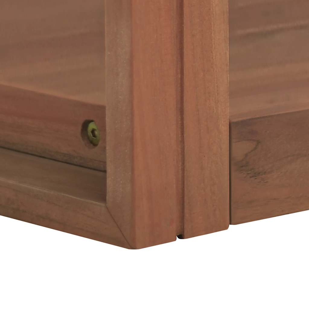 Wand-Badregal 45x45x35 cm Massivholz Teak