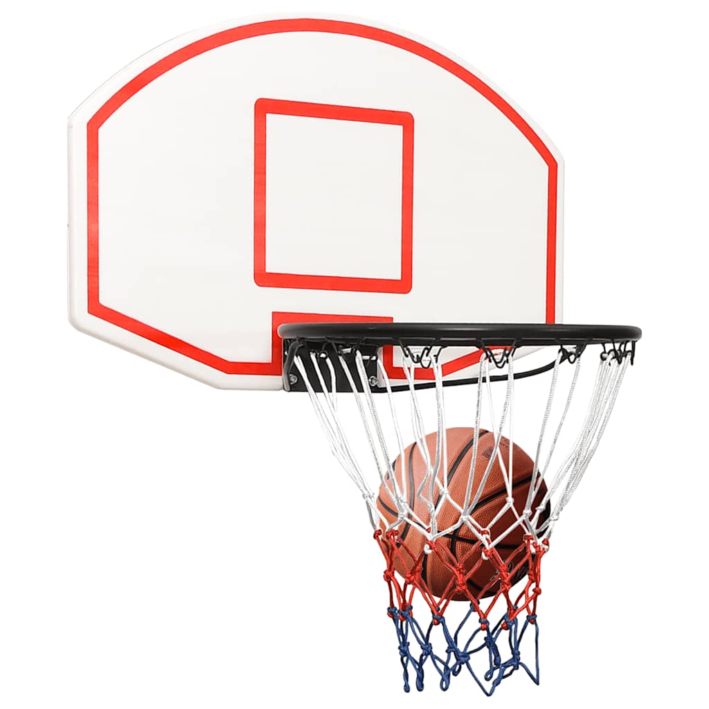 Basketballkorb Weiß 71x45x2 cm Polyethylen-oceanien.ch