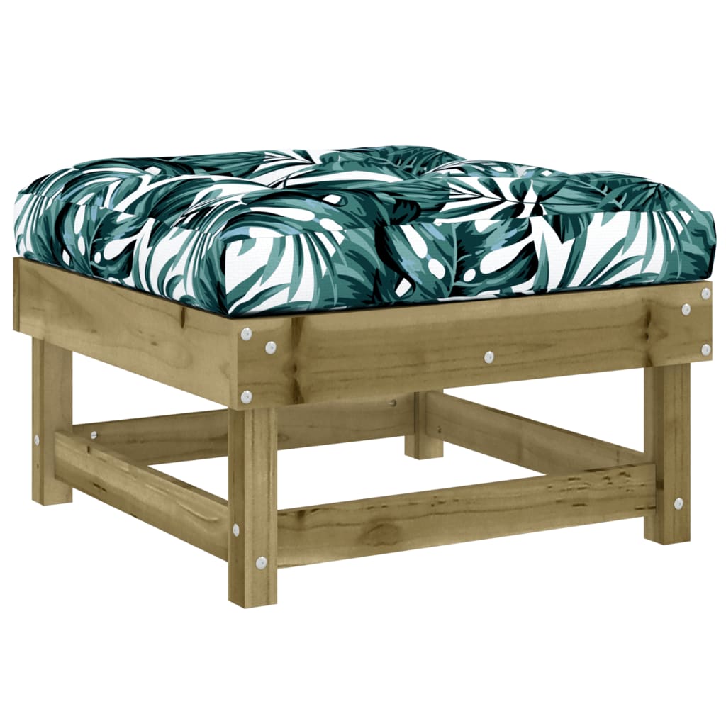 10-tlg. Garten-Lounge-Set mit Kissen Kiefernholz Imprägniert