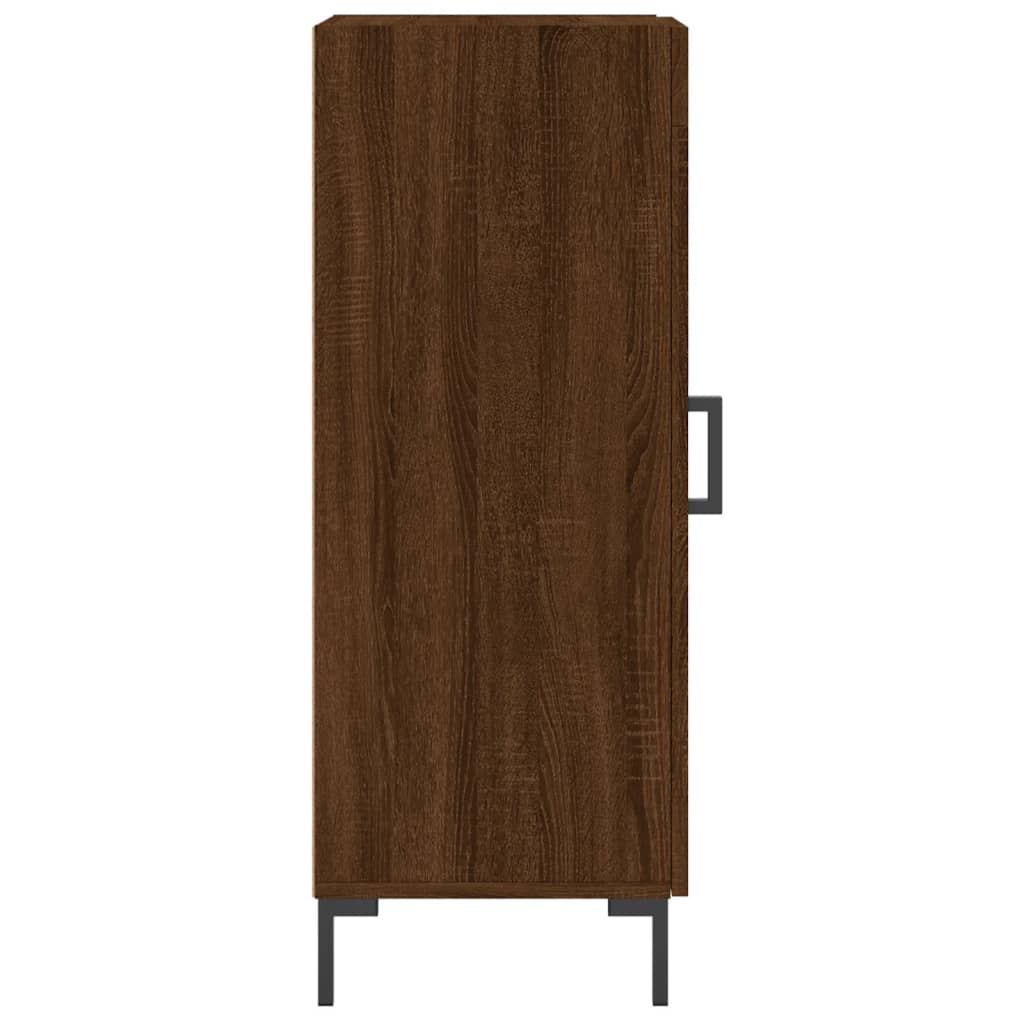 Sideboard Braun Eichen-Optik 34,5x34x90 cm Holzwerkstoff