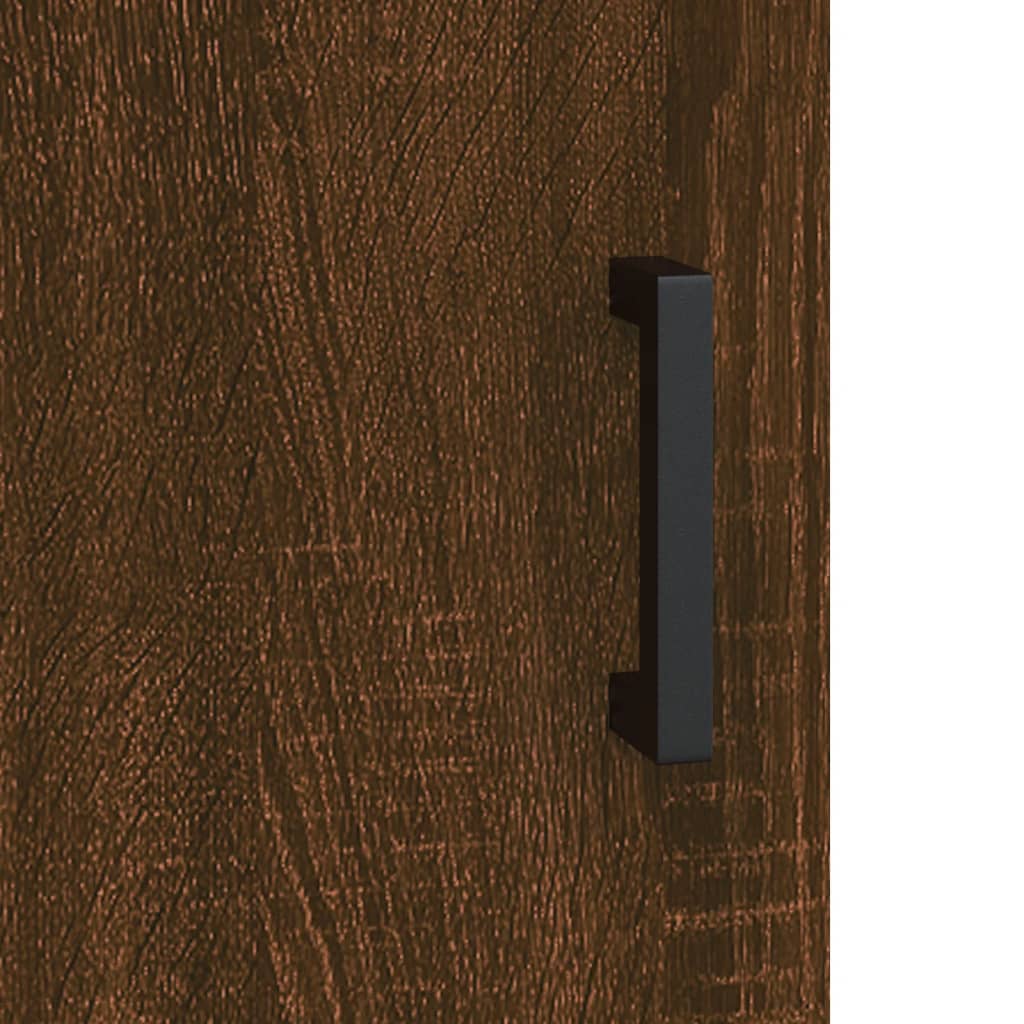 Sideboard Braun Eichen-Optik 34,5x34x90 cm Holzwerkstoff