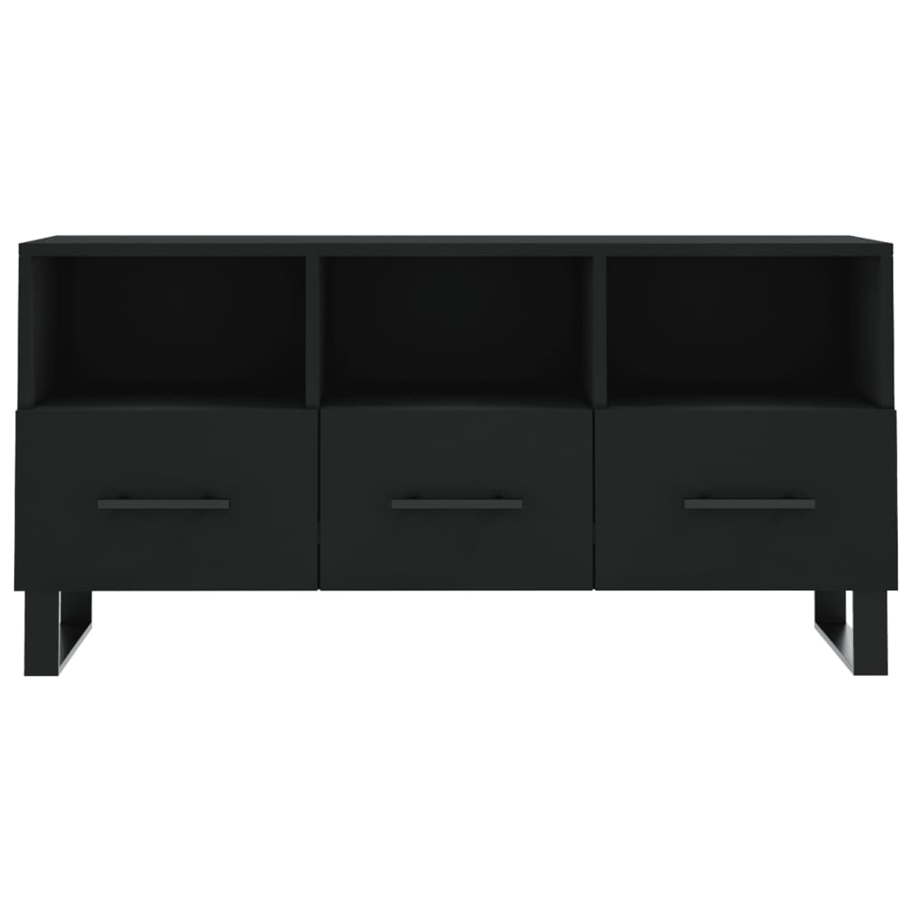 TV-Schrank Schwarz 102x36x50 cm Holzwerkstoff