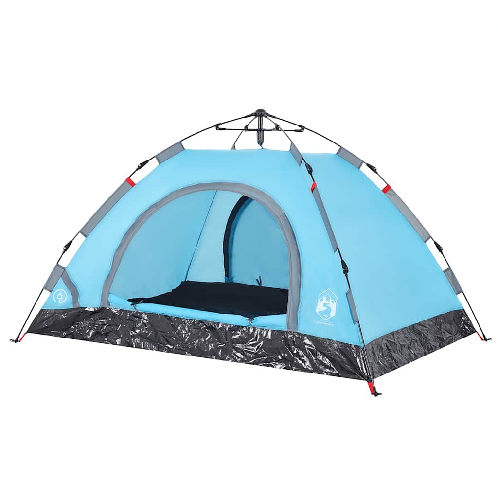 Campingzelt 2 Personen Blau Quick Release
