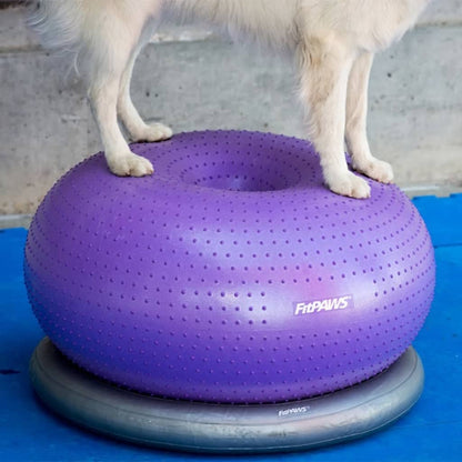 Fitnessball für Hunde TRAX Donut 55 cm Lila