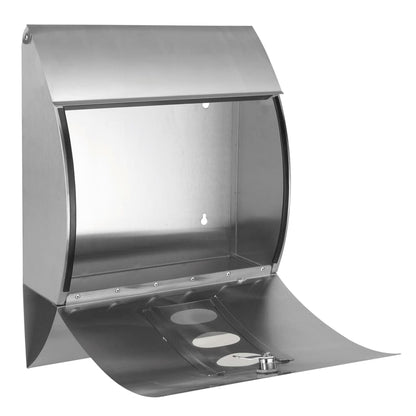 Briefkasten Edelstahl 30 x 12 x 40 cm