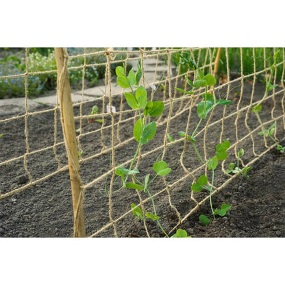Ranknetz für Kletterpflanzen Jute 1x3 m Natur