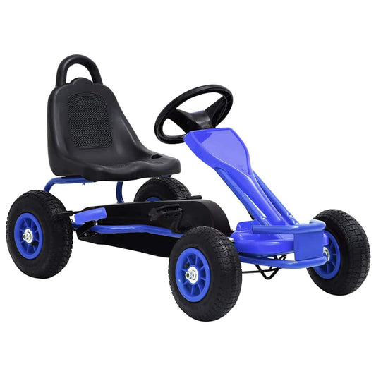 Pedal Go-Kart mit Luftreifen Blau - oceanien.ch