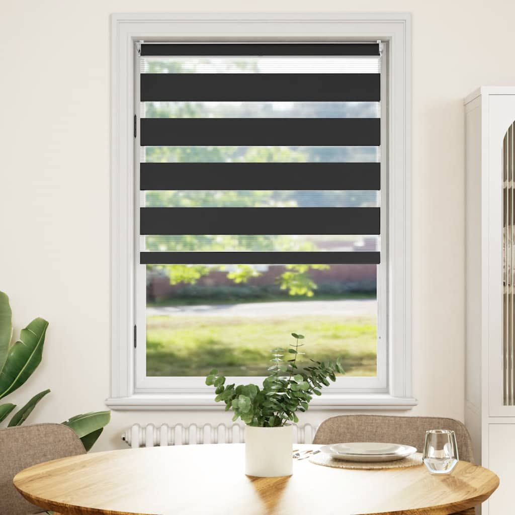 Doppelrollo Seitenzug Duo Rollo 100 x 175 cm schwarz