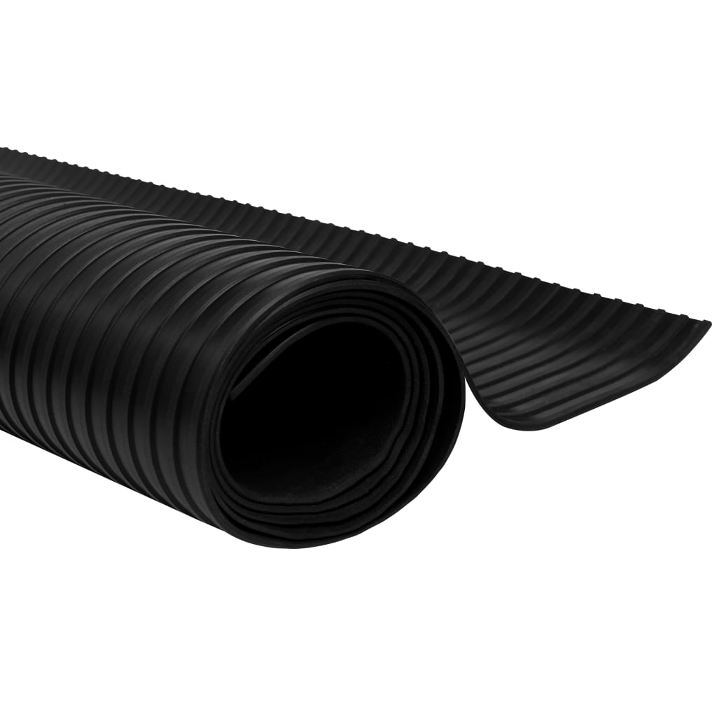 Gummimatte Anti-Rutsch 2 x 1 m Breit Geriffelt