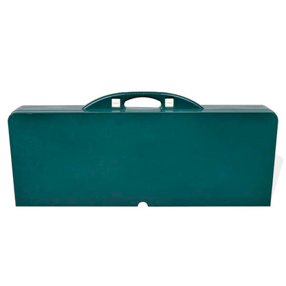Campingtisch mit 4 Hockern Klappbar Aluminium Extra Leicht Grün
