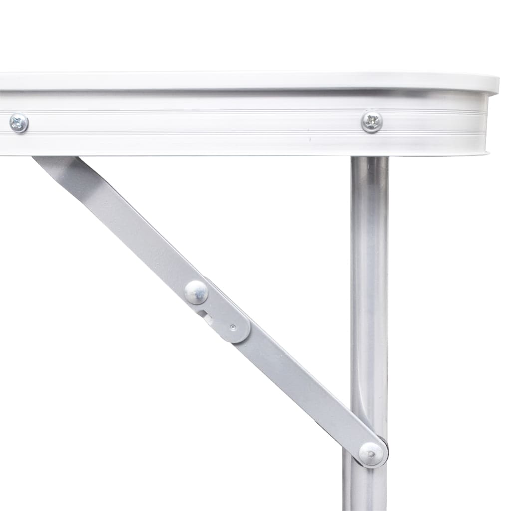Campingtisch mit 4 Hockern Klappbar Höhenverstellbar 120x60 cm