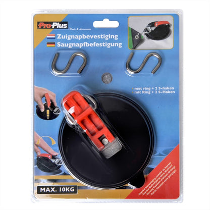 Saugnapf mit Ring und 2 S-Haken 758082