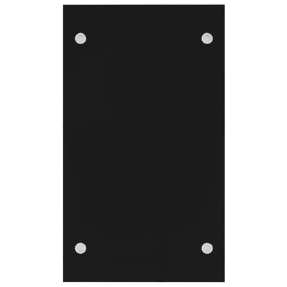 Brennholzregal Schwarz 40 x 35 x 60 cm Glas