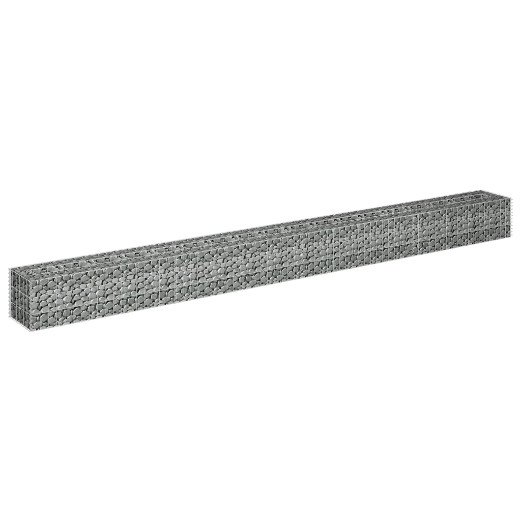 Gabionen-Hochbeet Verzinkter Stahl 360×30×30 cm