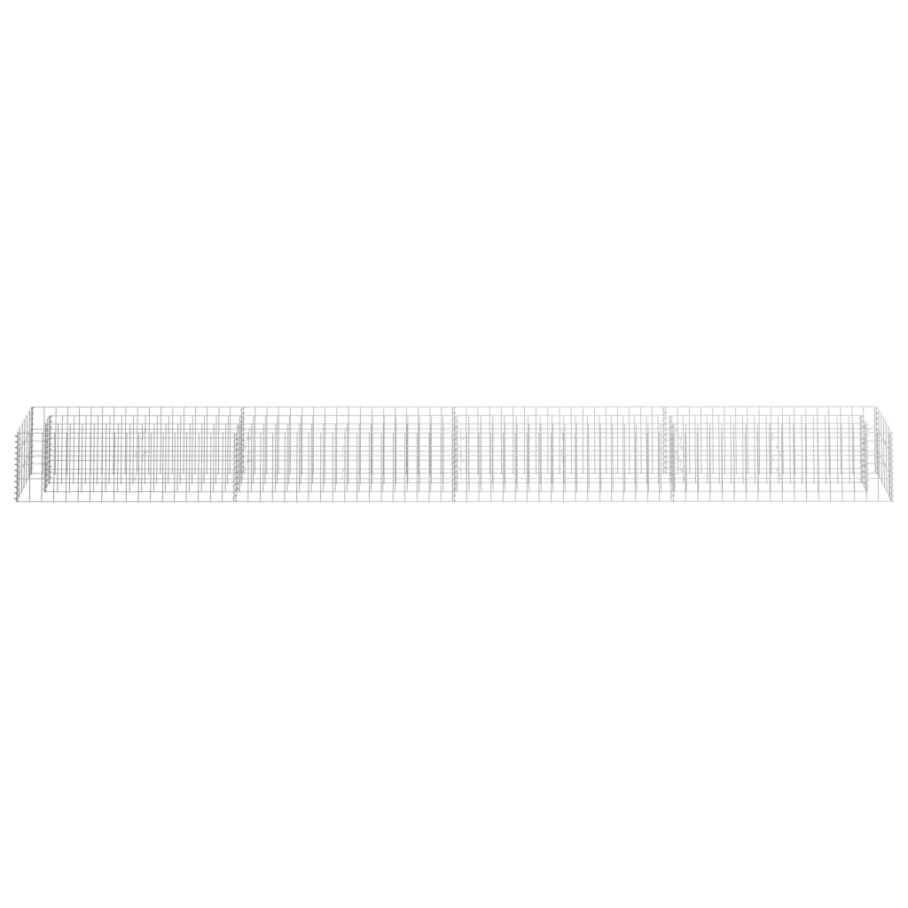 Gabionen-Hochbeet Verzinkter Stahl 360×30×30 cm