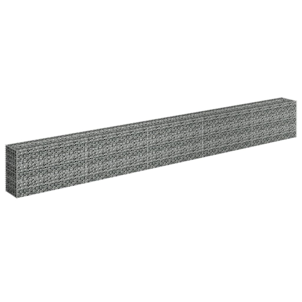 Gabionen-Hochbeet Verzinkter Stahl 450×30×60 cm
