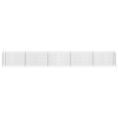 Gabionen-Hochbeet Verzinkter Stahl 450×30×60 cm