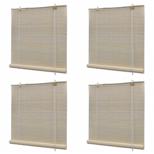 Bambusrollos Natur 4 Stk. 120x160 cm