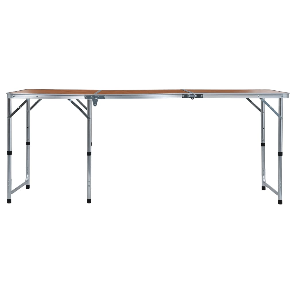 Klappbarer Campingtisch Aluminium 180 x 60 cm