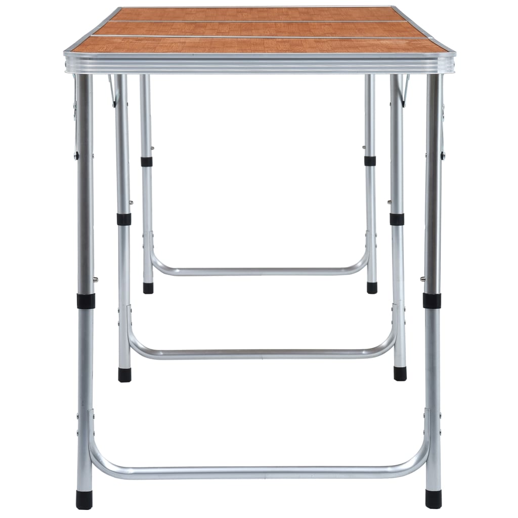 Klappbarer Campingtisch Aluminium 180 x 60 cm