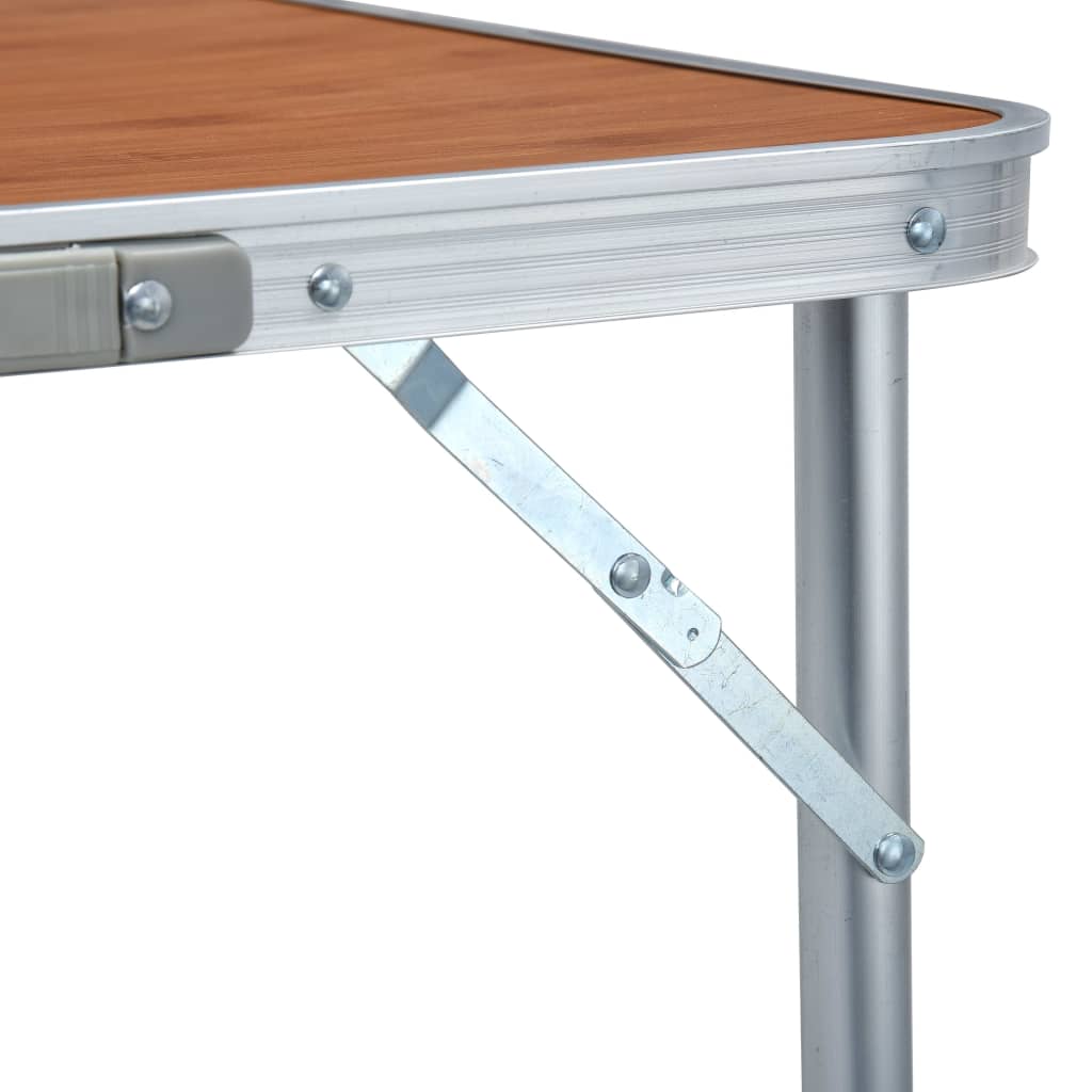 Klappbarer Campingtisch Aluminium 180 x 60 cm