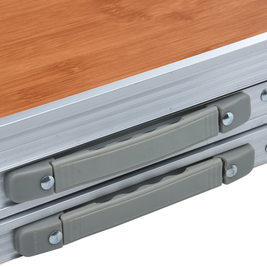 Klappbarer Campingtisch Aluminium 180 x 60 cm