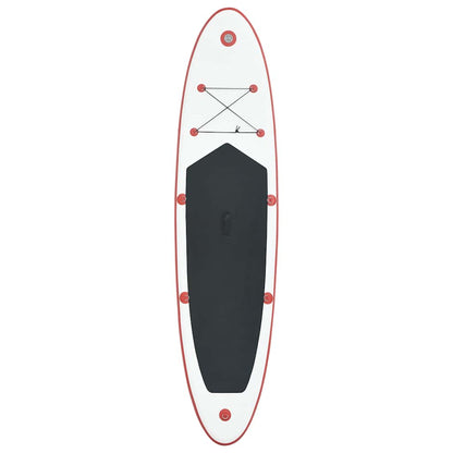 SUP-Board Aufblasbar Rot und Weiß