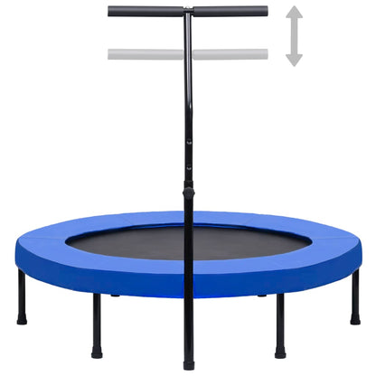 Fitness Trampolin mit Griff und Sicherheitspolster 122 cm