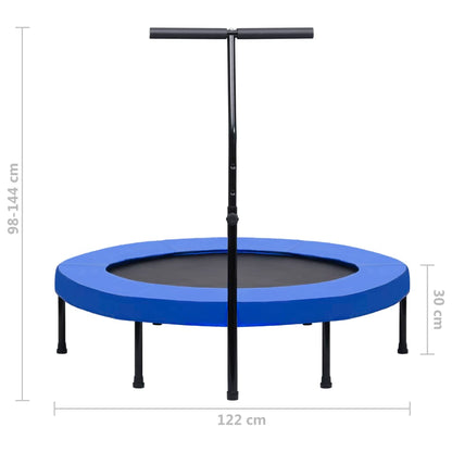 Fitness Trampolin mit Griff und Sicherheitspolster 122 cm