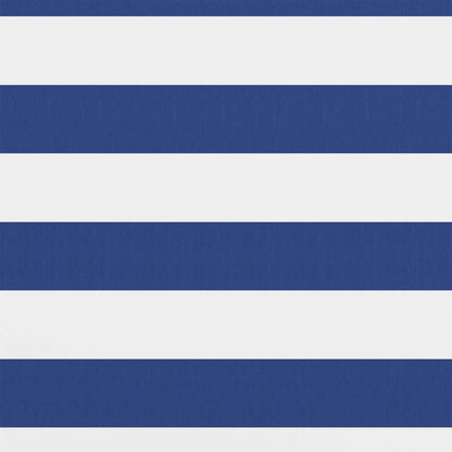 Balkon-Sichtschutz Weiß und Blau 120x300 cm Oxford-Gewebe