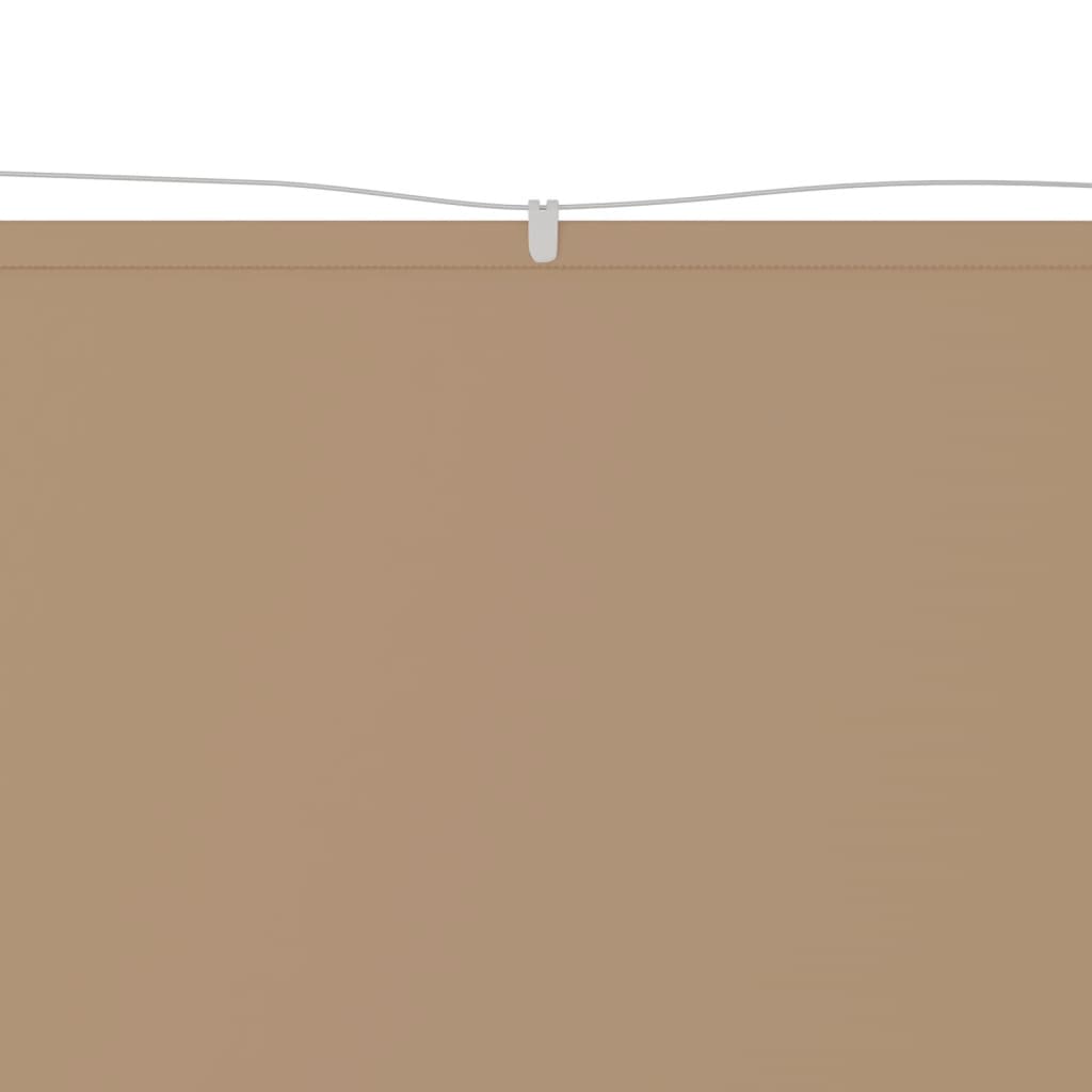 Senkrechtmarkise Taupe 100x360 cm Oxford-Gewebe