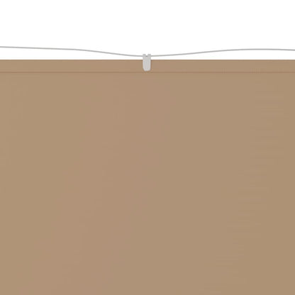 Senkrechtmarkise Taupe 100x360 cm Oxford-Gewebe