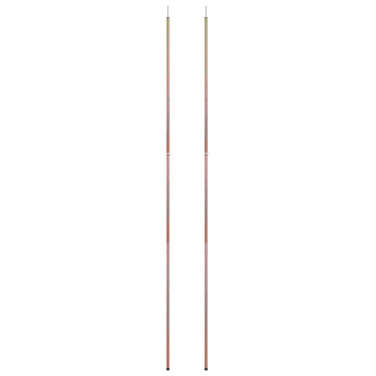 Teleskop-Zeltstangen 170-255 cm 2 Stk. Verzinkter Stahl