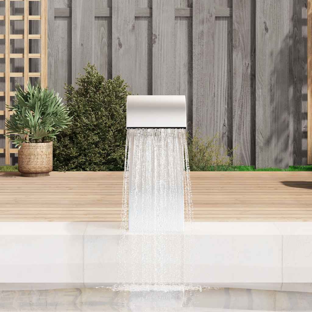 Pool-Wasserfall 22x60x70 cm Edelstahl 304