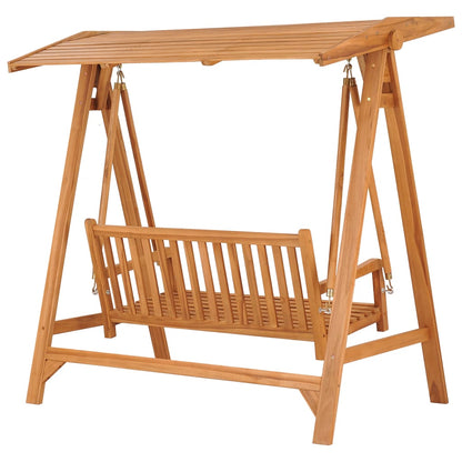 Hollywoodschaukel 170 cm Massivholz Teak