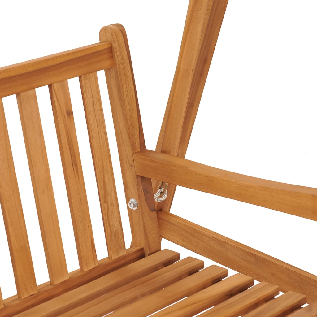 Hollywoodschaukel 170 cm Massivholz Teak