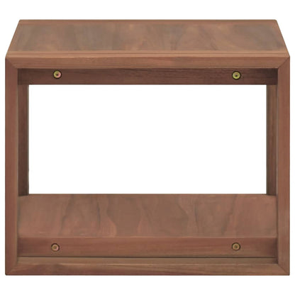 Wand-Badregal 45x45x35 cm Massivholz Teak