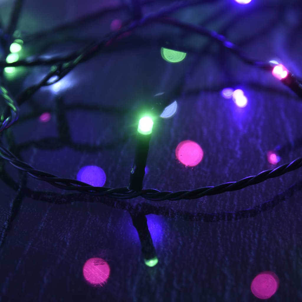 LED-Lichterkette mit 150 LEDs Pastell Mehrfarbig 15 m PVC