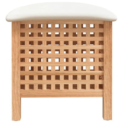 Badhocker 48x47,5x52 cm Massivholz Nussbaum