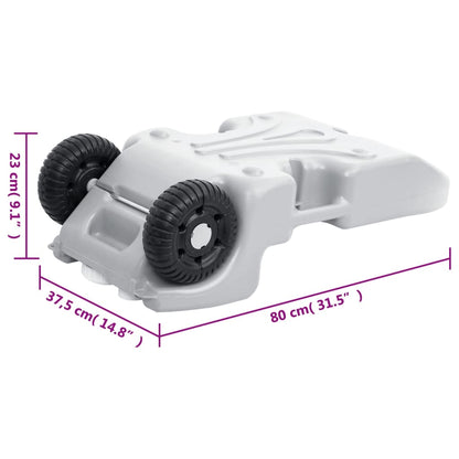 Camping-Wassertank mit Rollen 25 L Grau