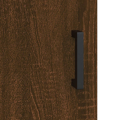 Sideboard Braun Eichen-Optik 34,5x34x90 cm Holzwerkstoff