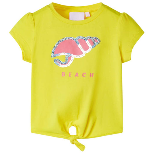 Kinder-T-Shirt Gelb 92