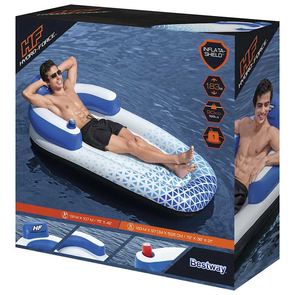 Hydro Force Wasserliege 183x97 cm Blau