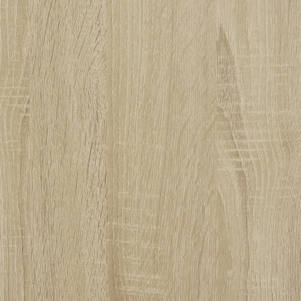 Schrank mit Rollen Sonoma-Eiche 60x22x79 cm Holzwerkstoff
